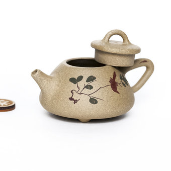 Чайник Исин, Ши Пяо, роспись глиной, №7, 70 мл
